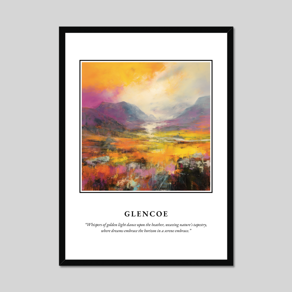 Poster in a black frame