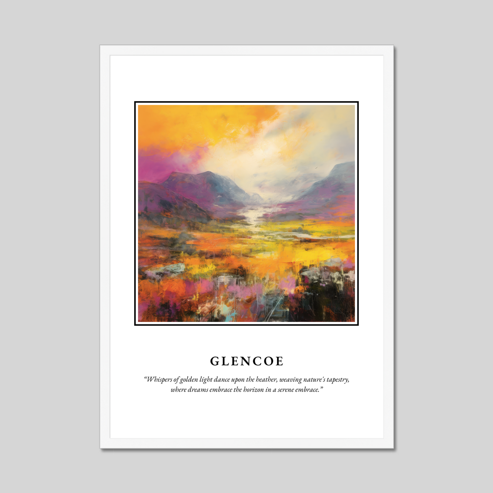 Poster in a white frame