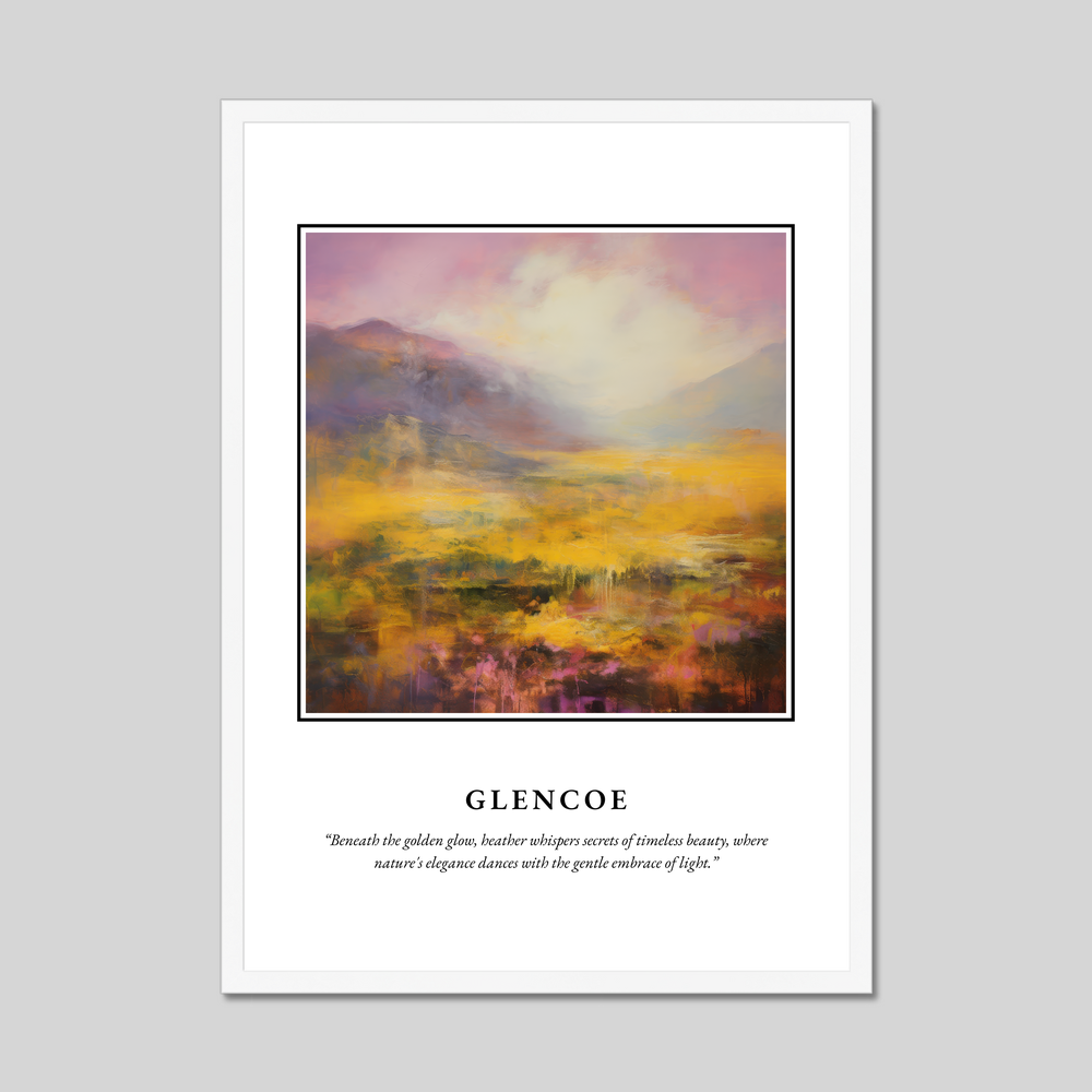 Poster in a white frame