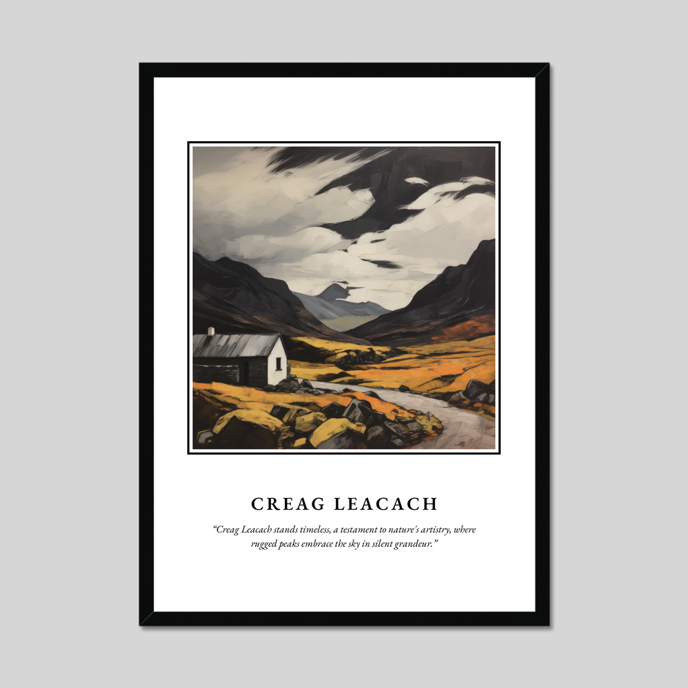 Poster in a black frame