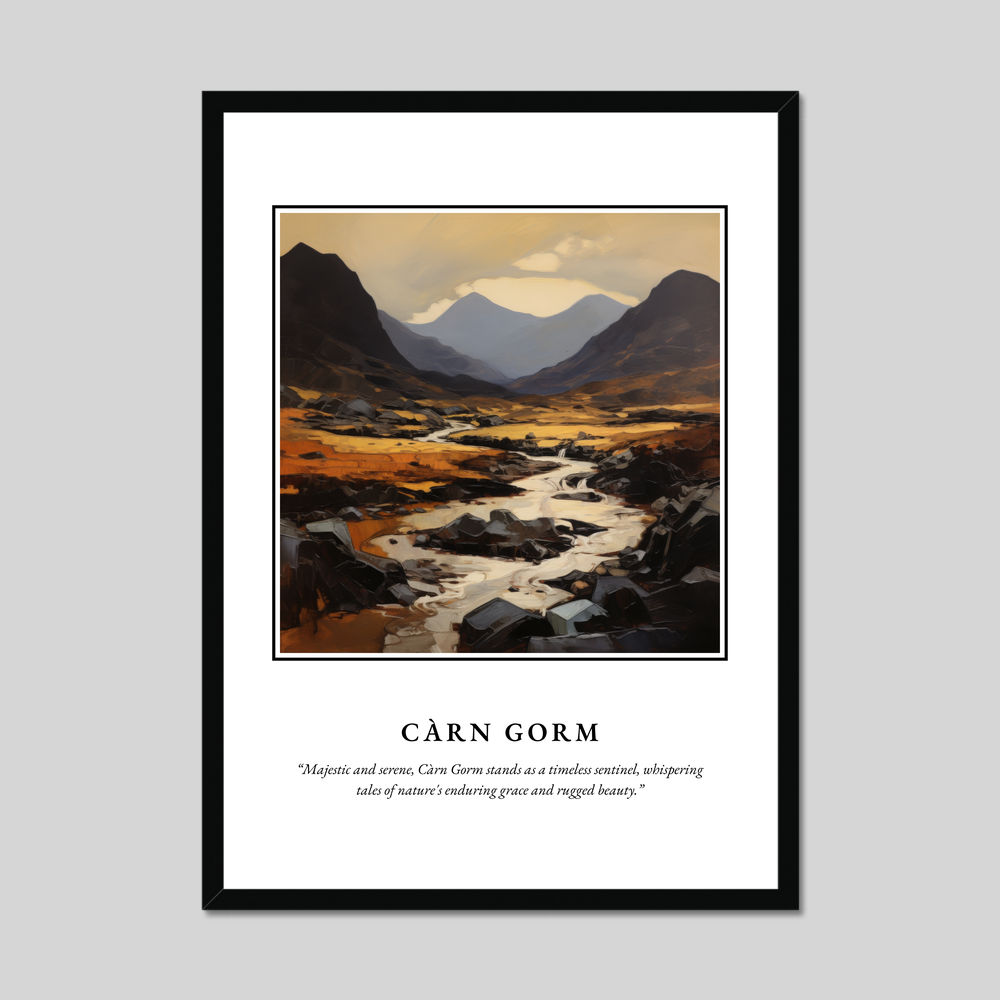 Poster in a black frame