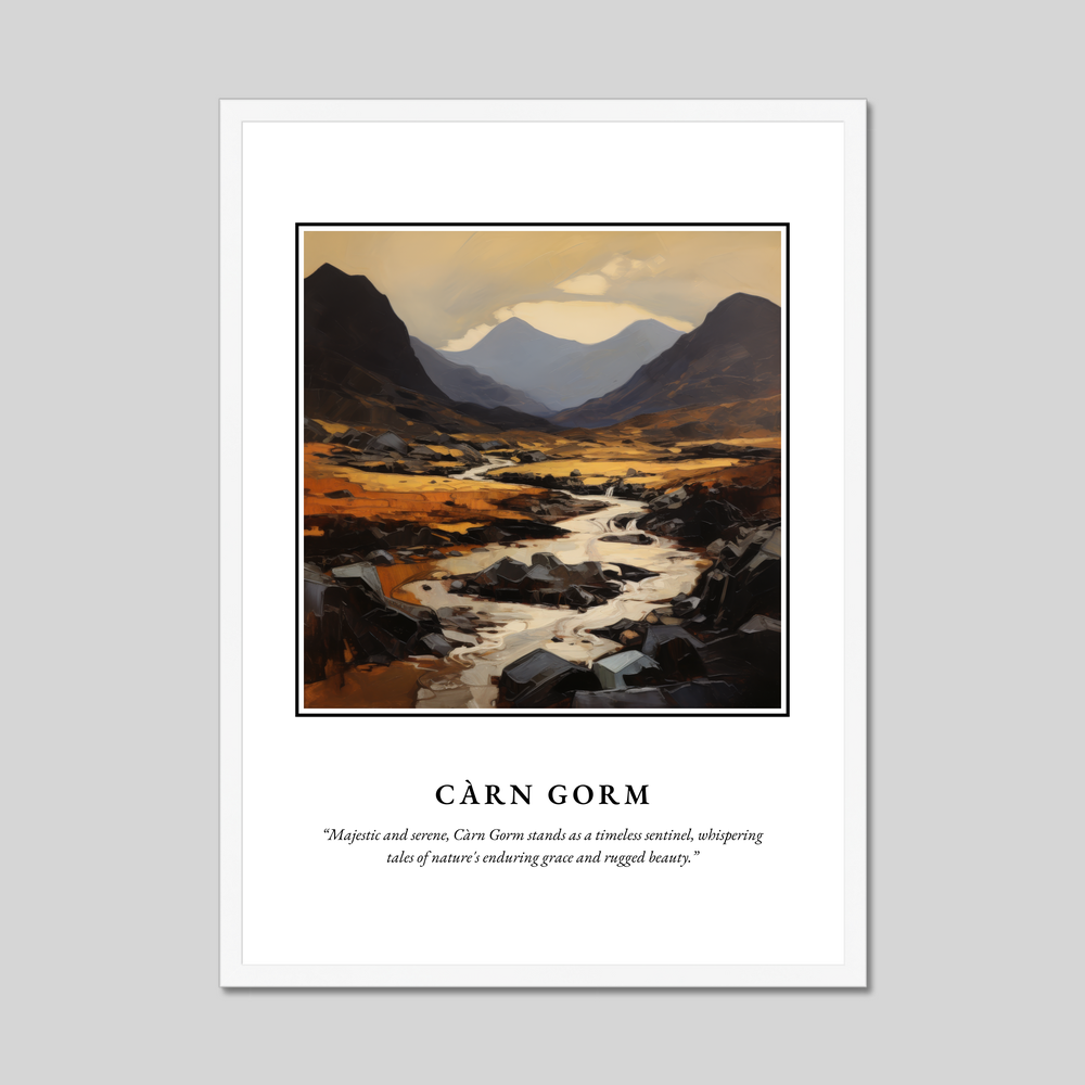 Poster in a white frame