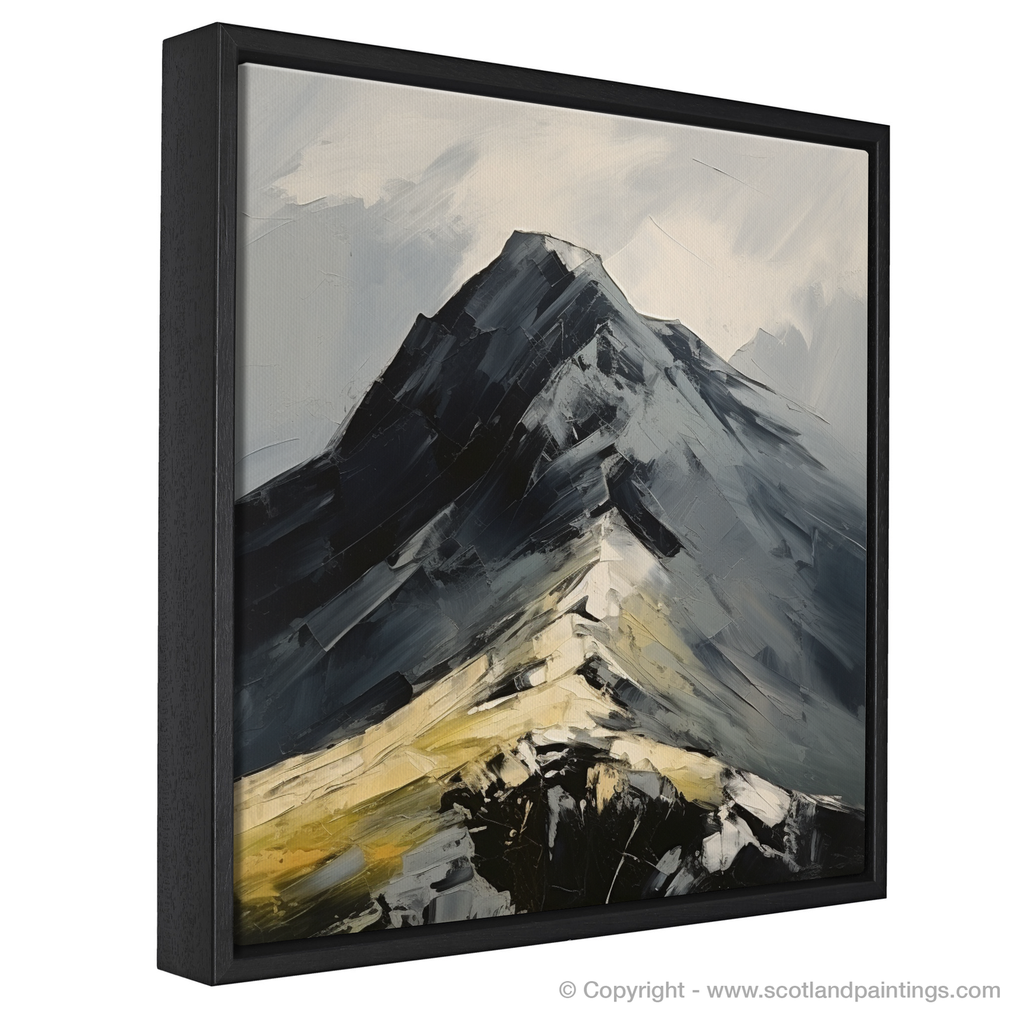 Painting and Art Print of Beinn Ìme. Beinn Ìme: An Expressionist Ode to the Scottish Highlands.