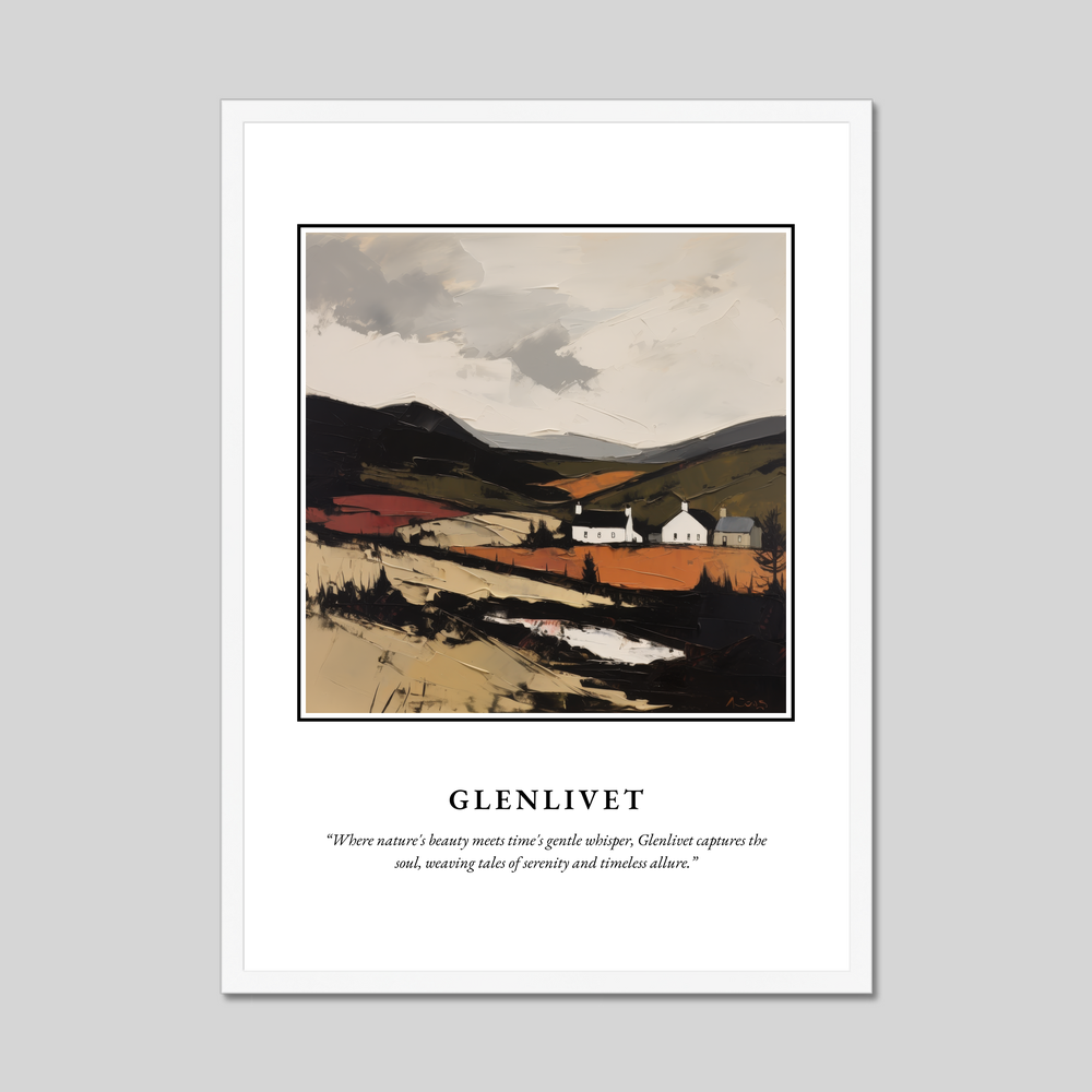 Poster in a white frame