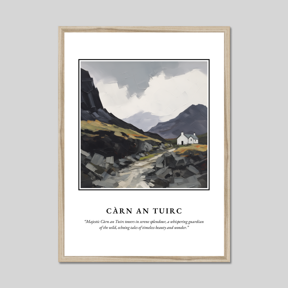 Poster in a natural frame