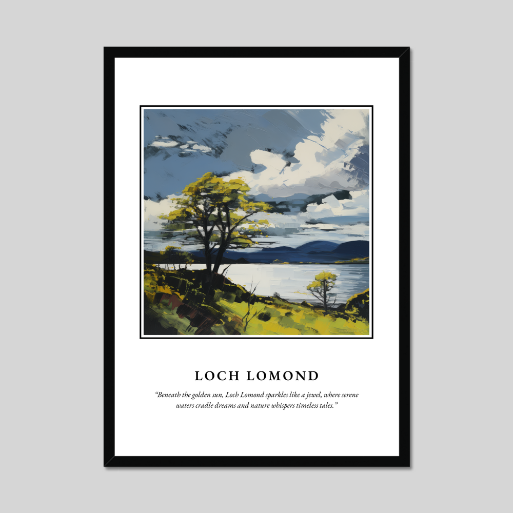 Poster in a black frame