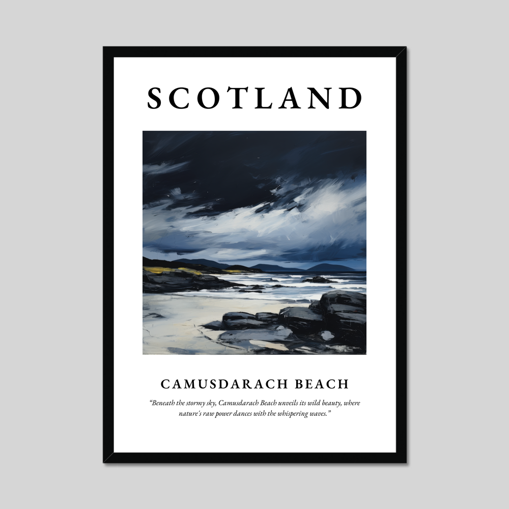 Poster of Camusdarach Beach, Scotland.
