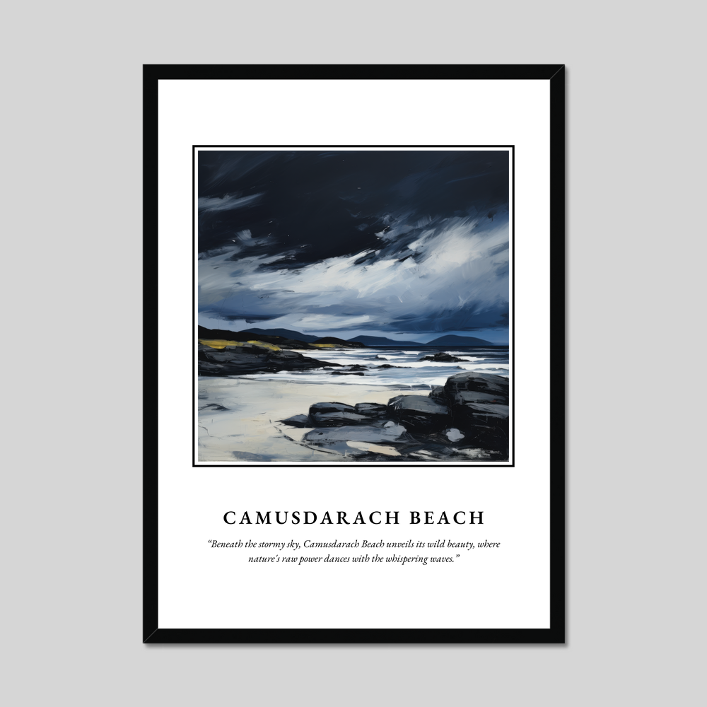 Poster in a black frame