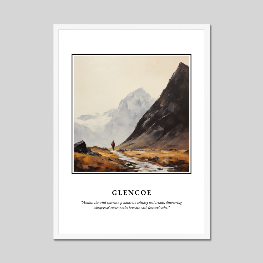 Poster in a white frame