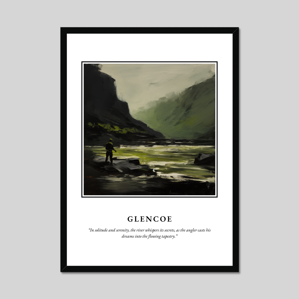 Poster in a black frame