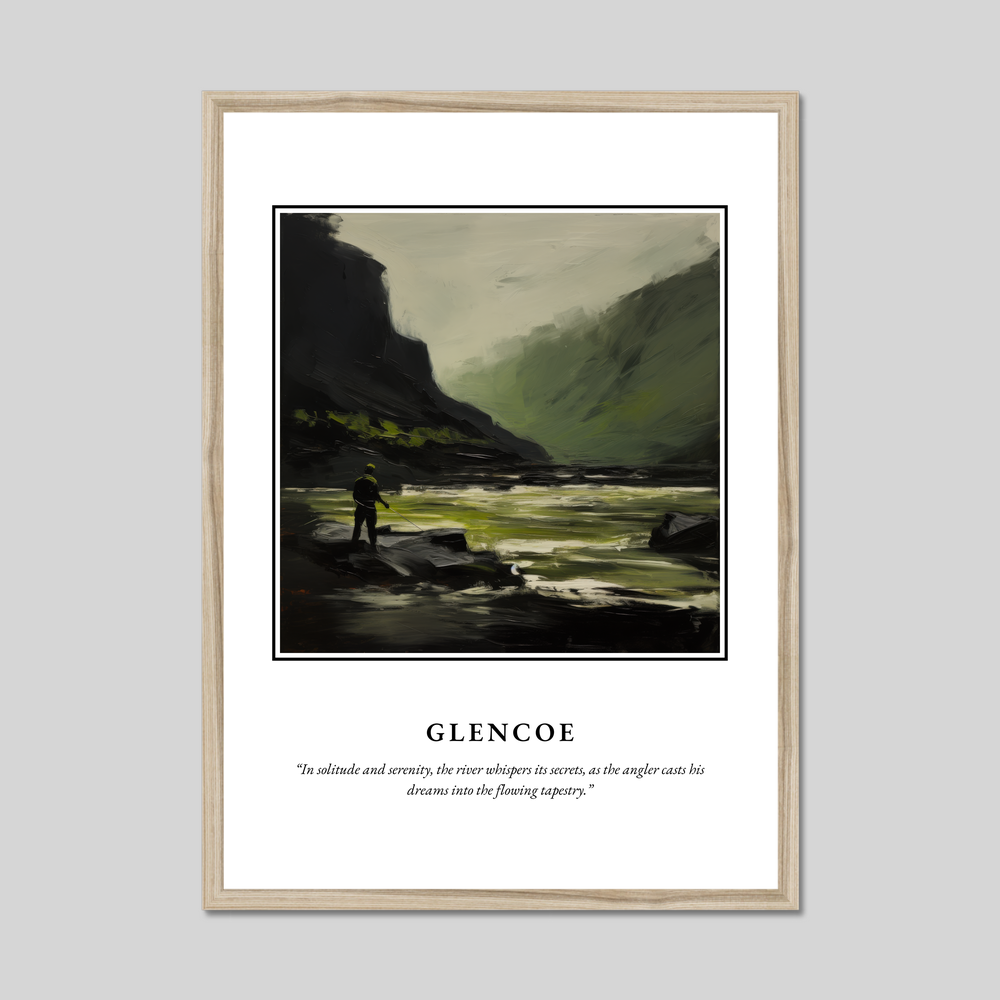 Poster in a natural frame