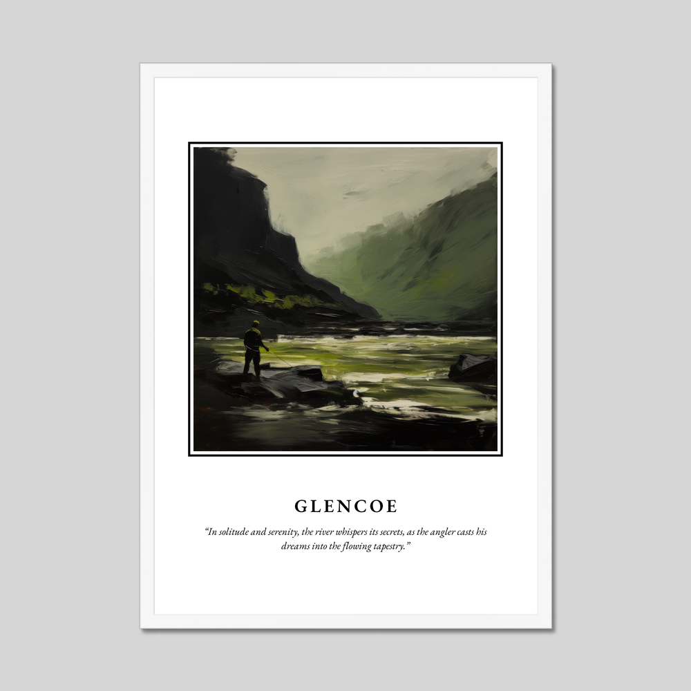 Poster in a white frame