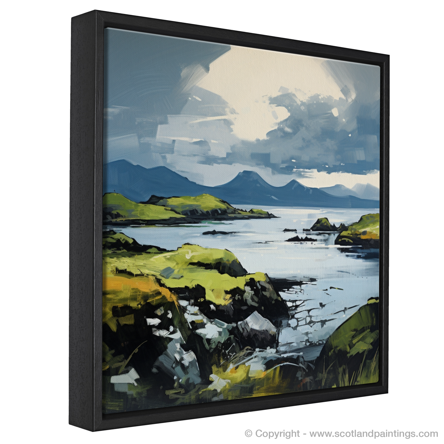 Painting and Art Print of Isle of Raasay, Inner Hebrides in summer entitled "Summer Serenade on the Isle of Raasay".