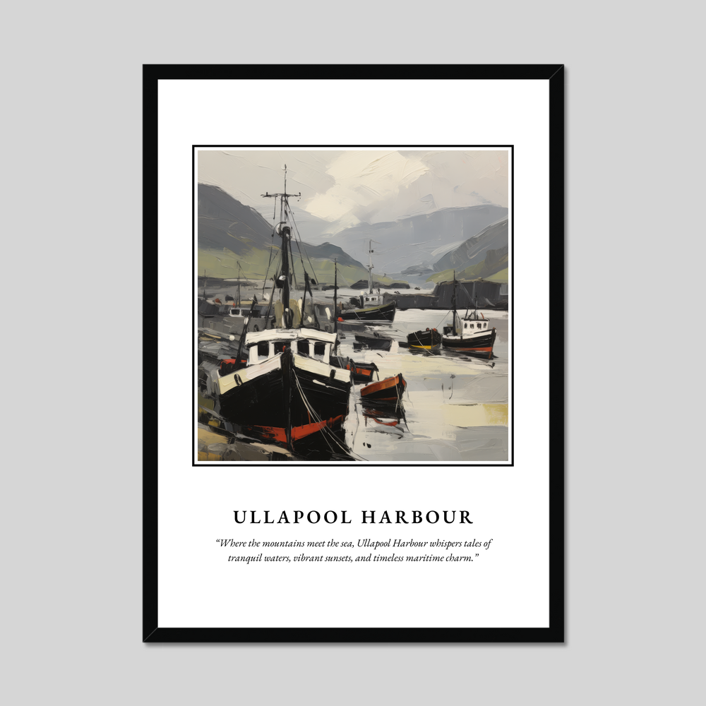 Poster in a black frame