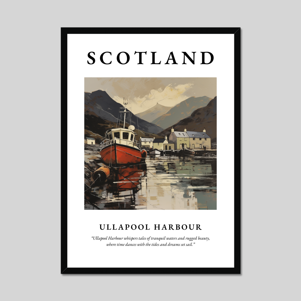 Poster of Ullapool Harbour, Scotland.