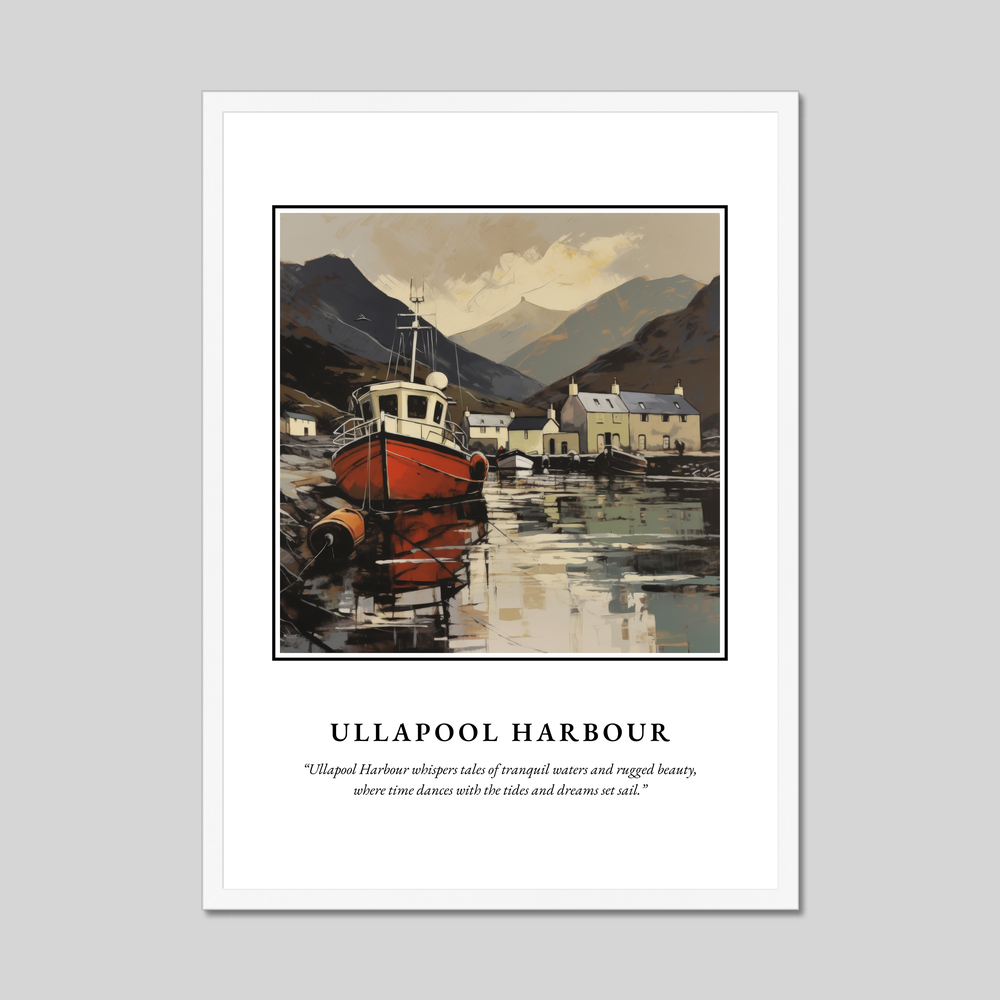 Poster in a white frame