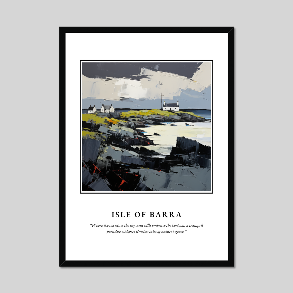 Poster in a black frame