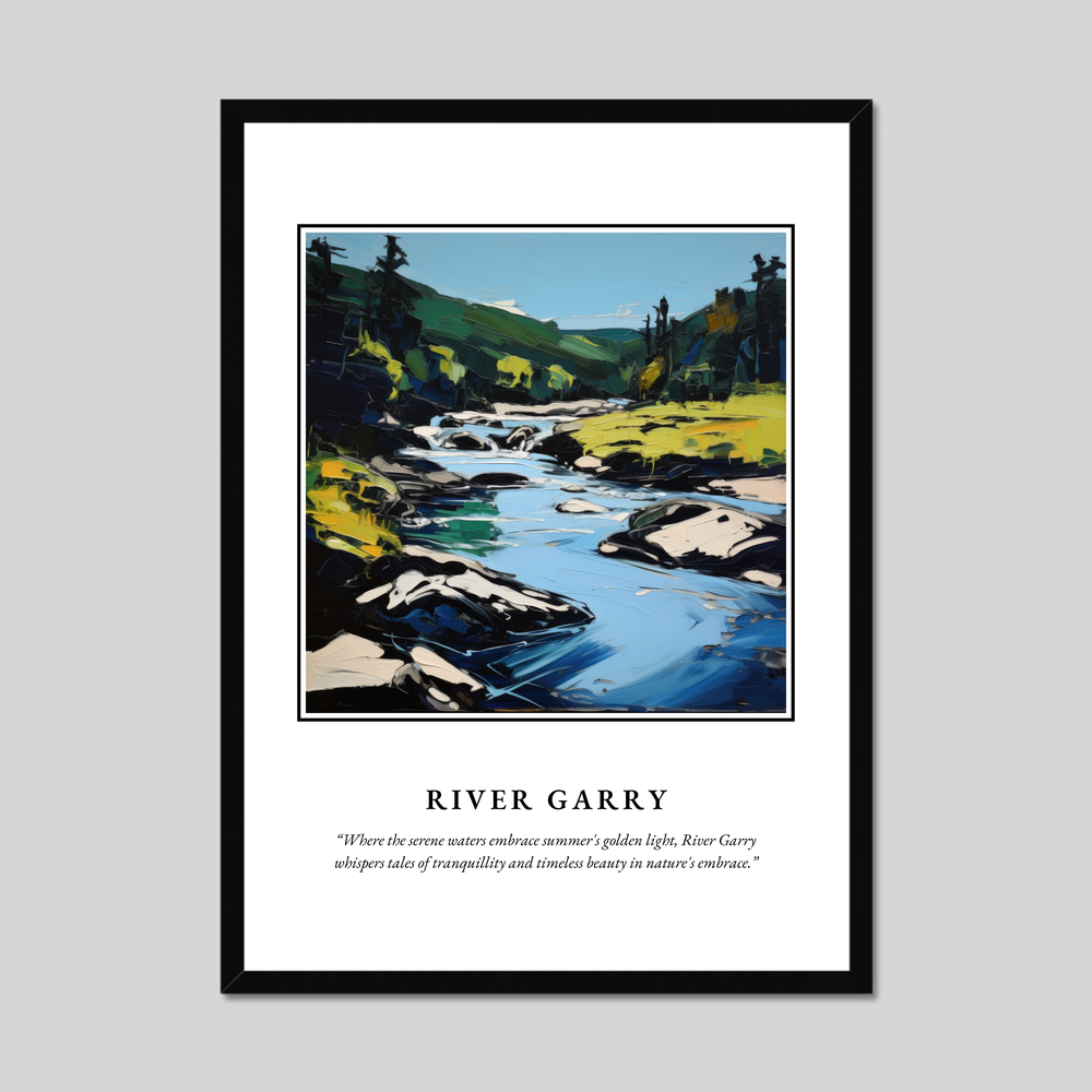 Poster in a black frame