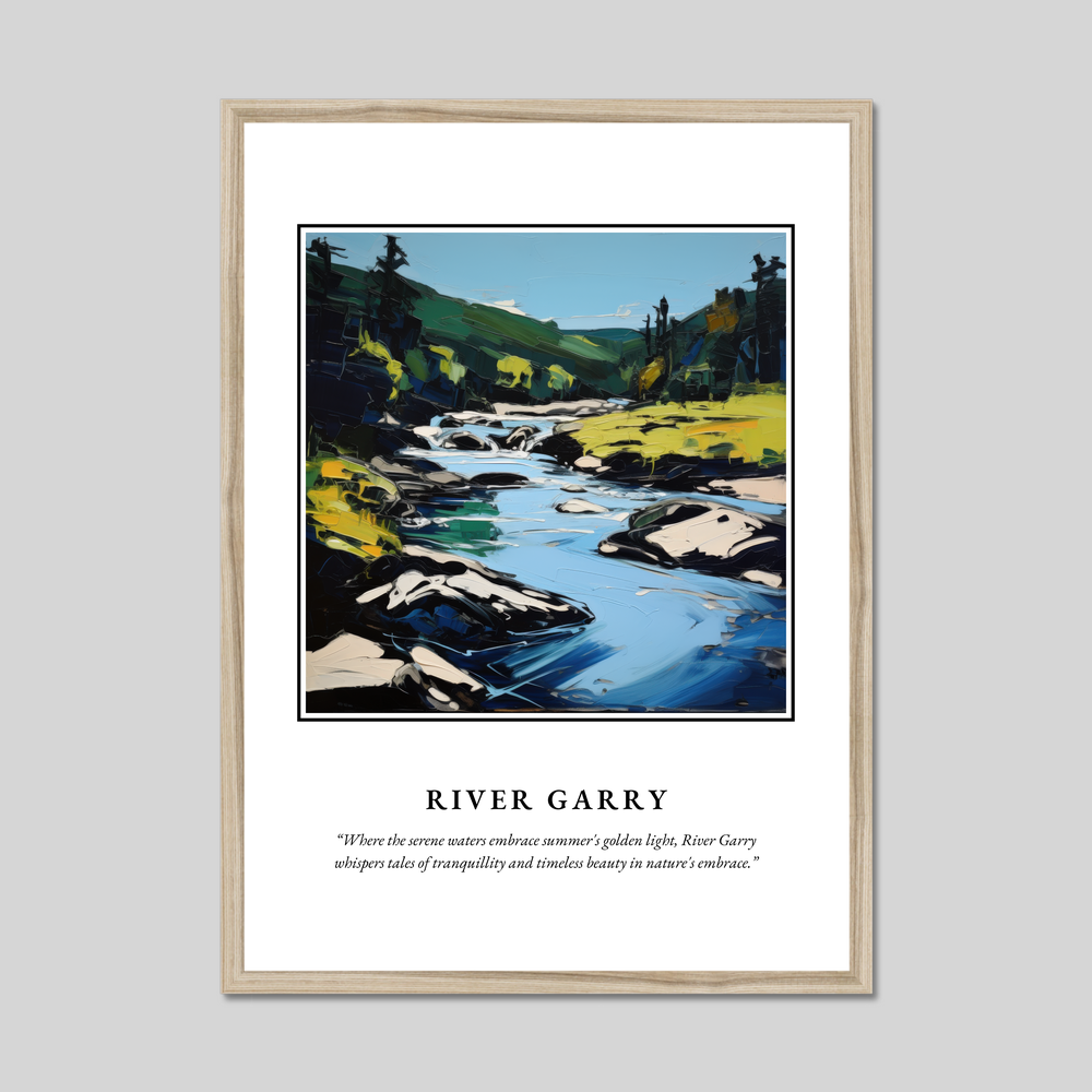 Poster in a natural frame