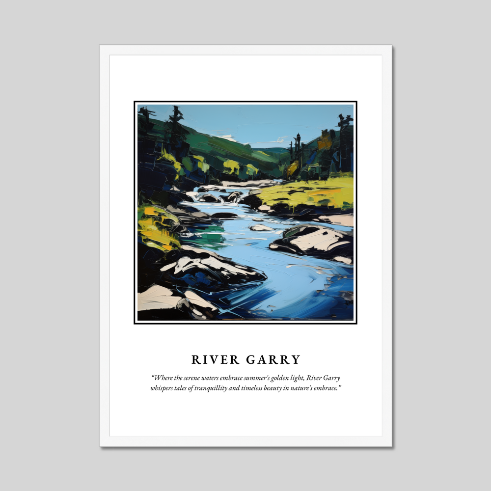 Poster in a white frame