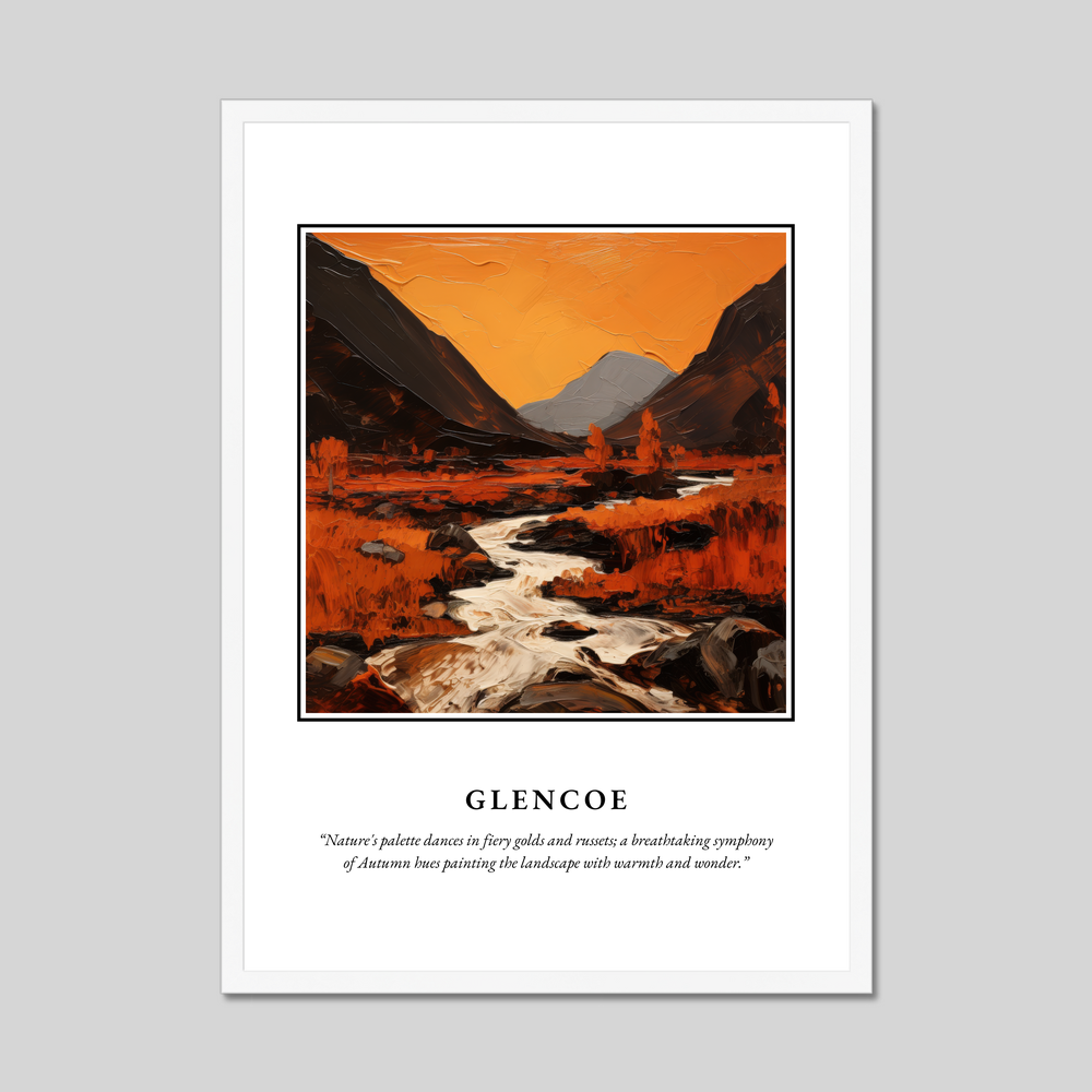 Poster in a white frame