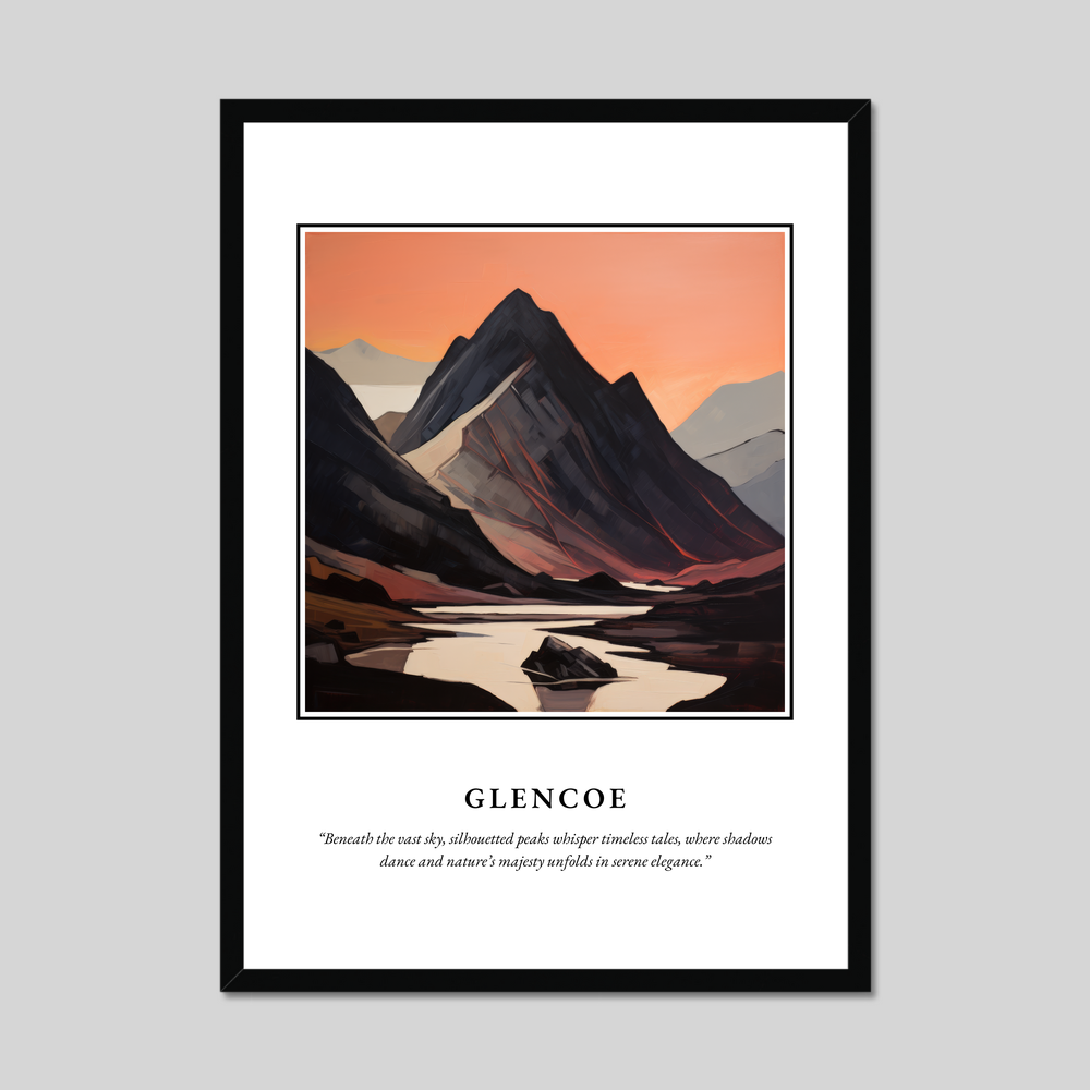 Poster in a black frame