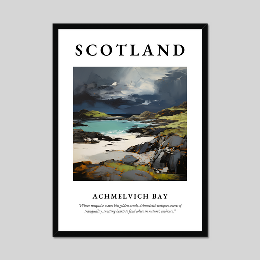 Poster of Achmelvich Bay, Scotland.