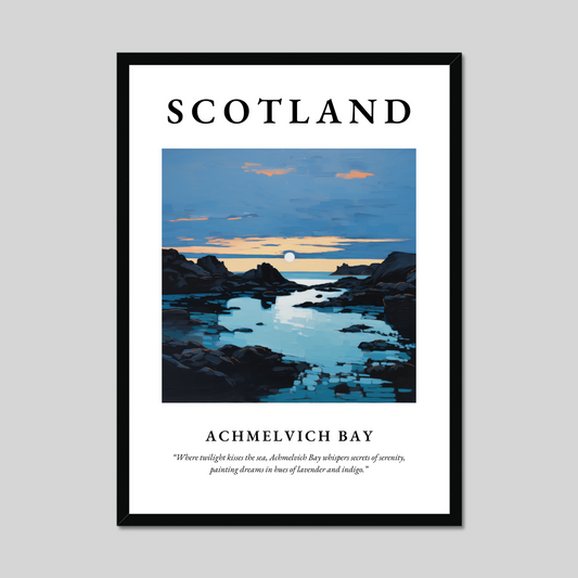 Poster of Achmelvich Bay, Scotland.