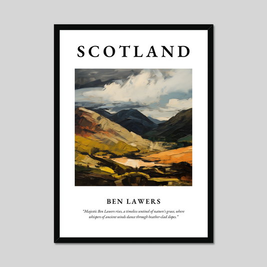 Poster of Ben Lawers, Scotland.
