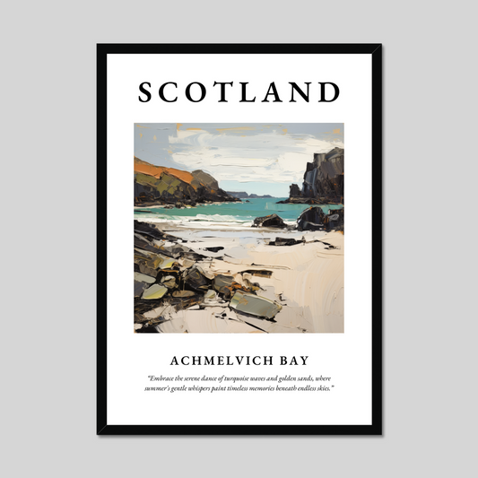 Poster of Achmelvich Bay, Scotland.