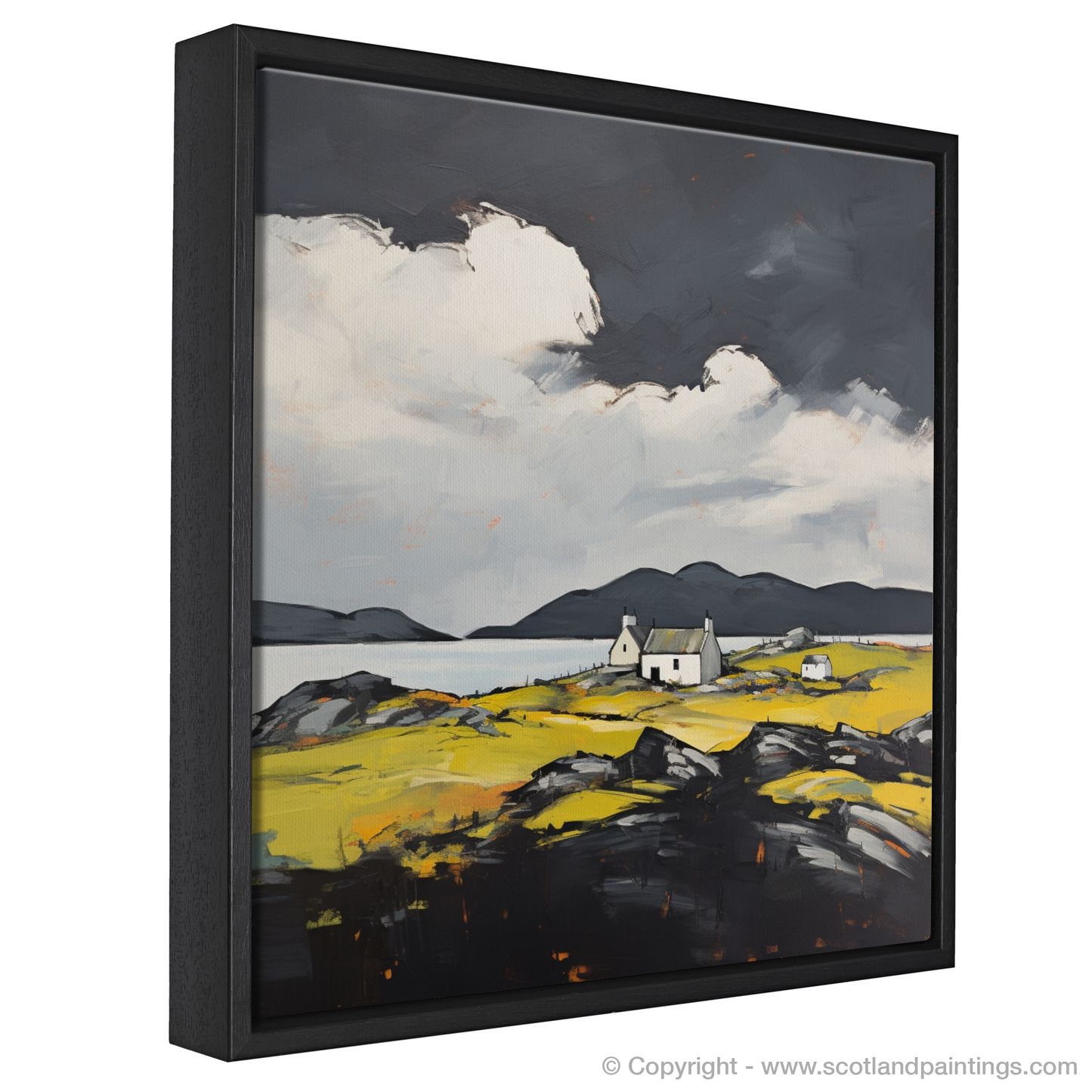 Painting and Art Print of Isle of Barra, Outer Hebrides entitled "Expressionism of Barra: A Rugged Charm Revealed".