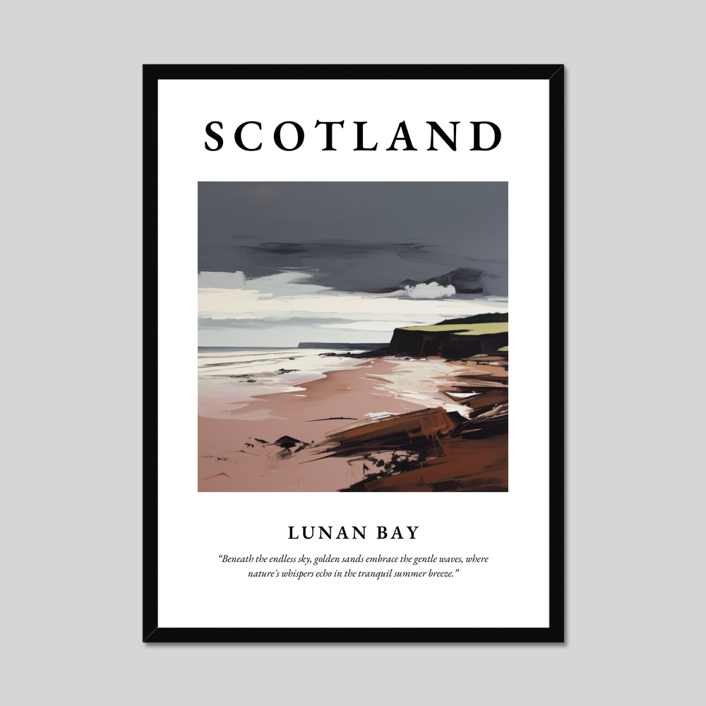 Poster of Lunan Bay, Scotland.