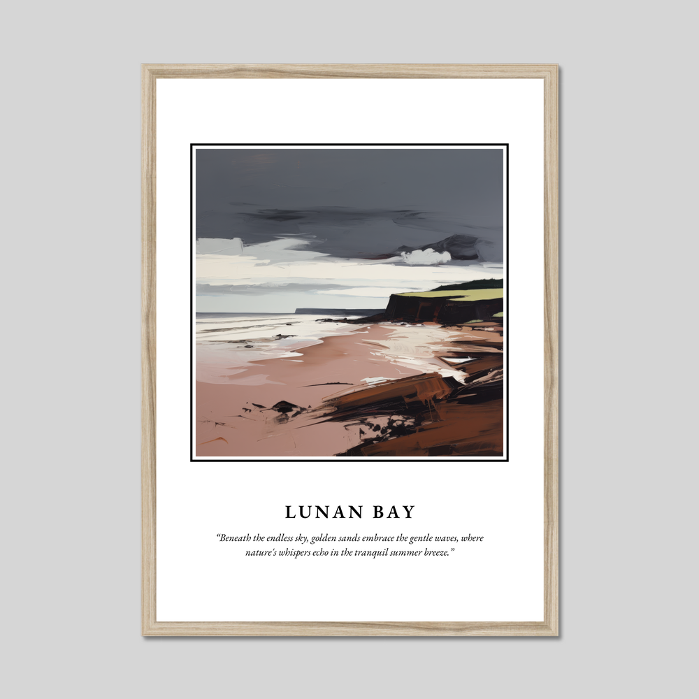 Poster in a natural frame