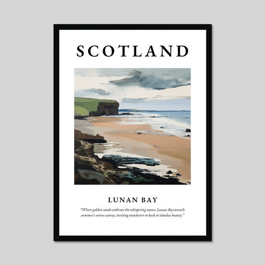 Poster of Lunan Bay, Scotland.