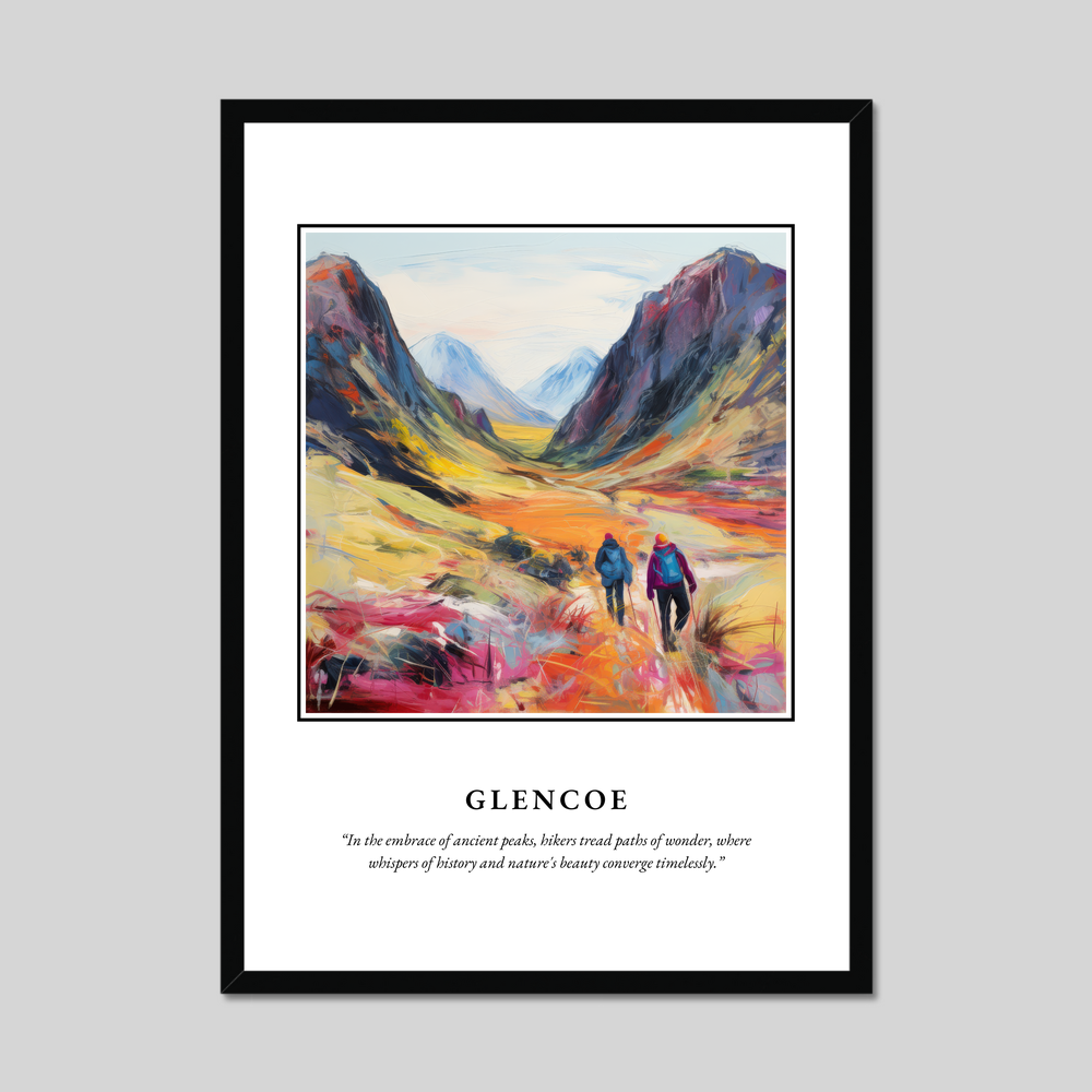 Poster in a black frame