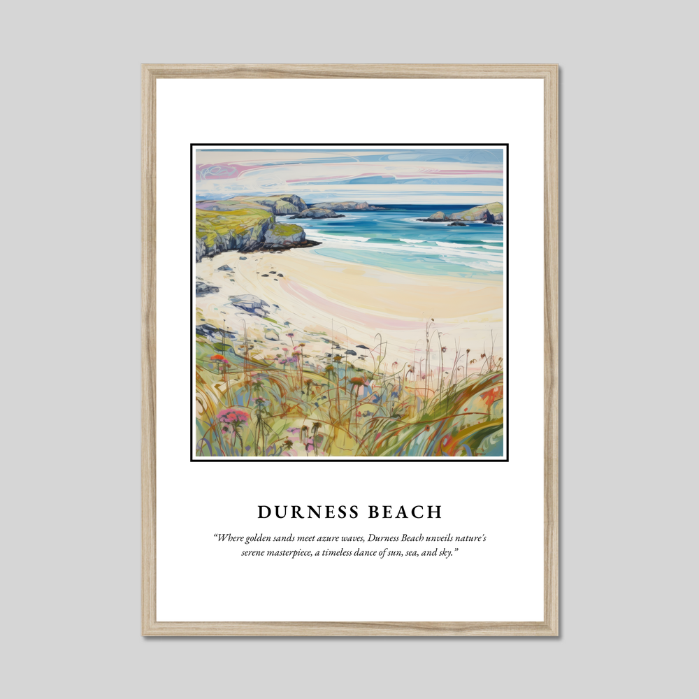 Poster in a natural frame