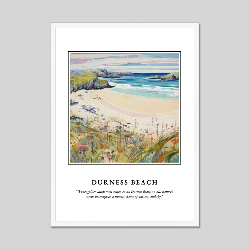 Poster in a white frame