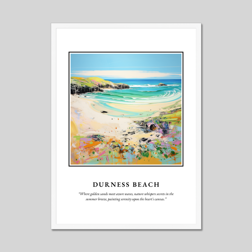 Poster in a white frame