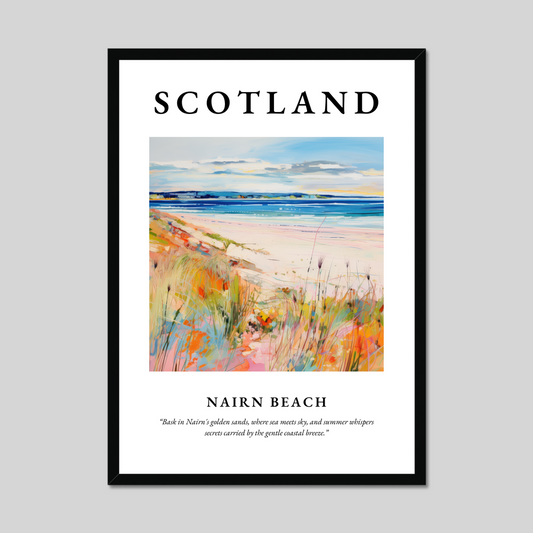 Poster of Nairn Beach, Scotland.