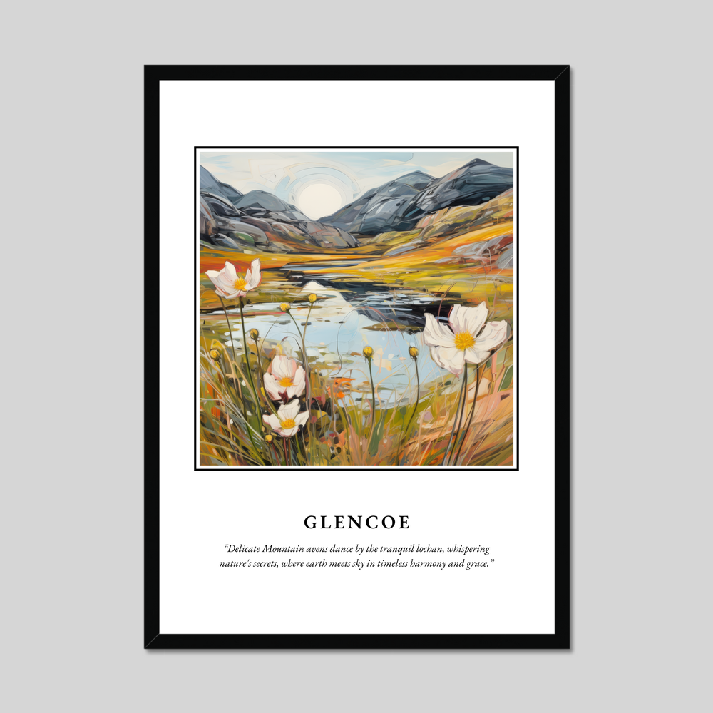 Poster in a black frame