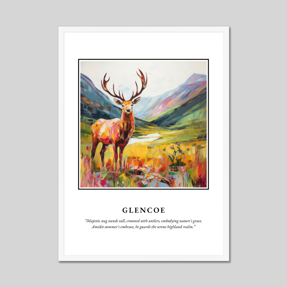 Poster in a white frame