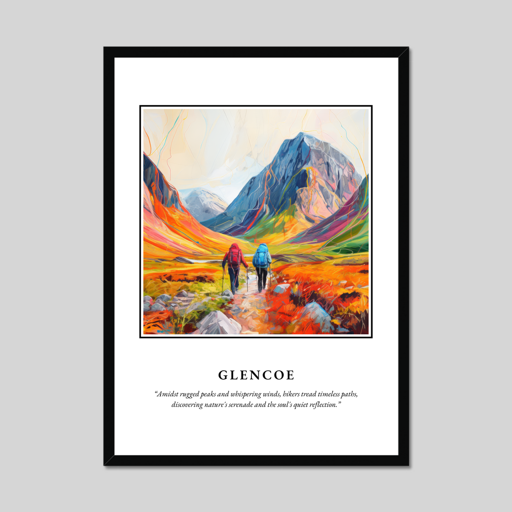 Poster in a black frame