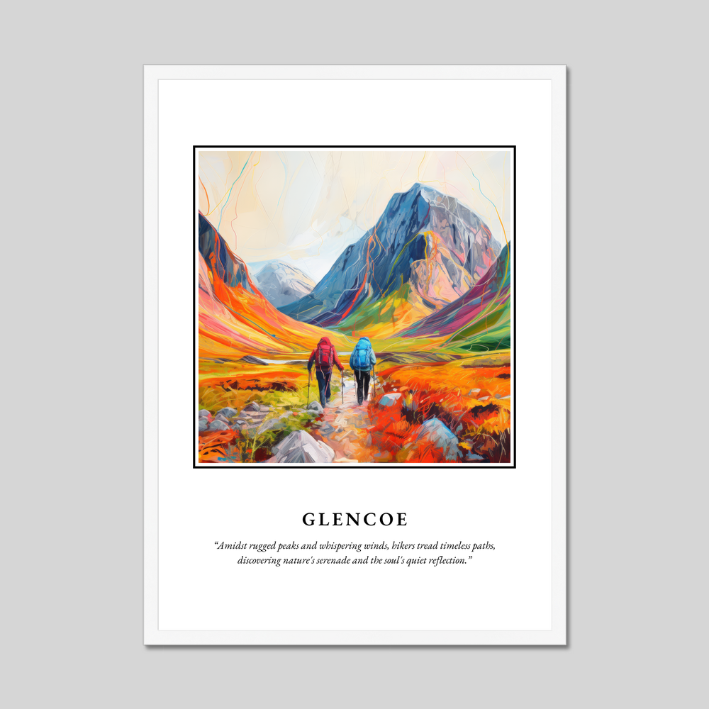 Poster in a white frame