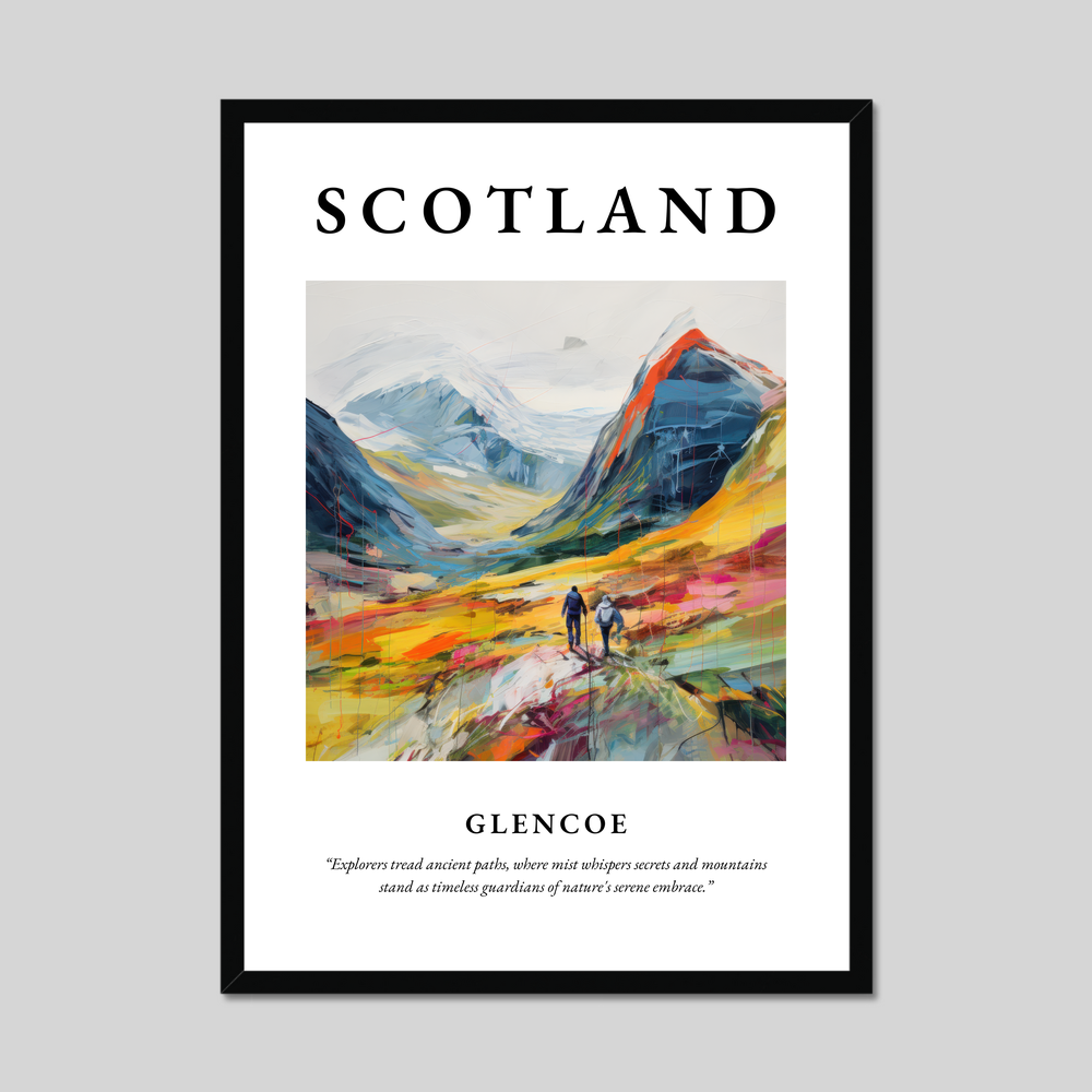Poster of Glencoe, Scotland.