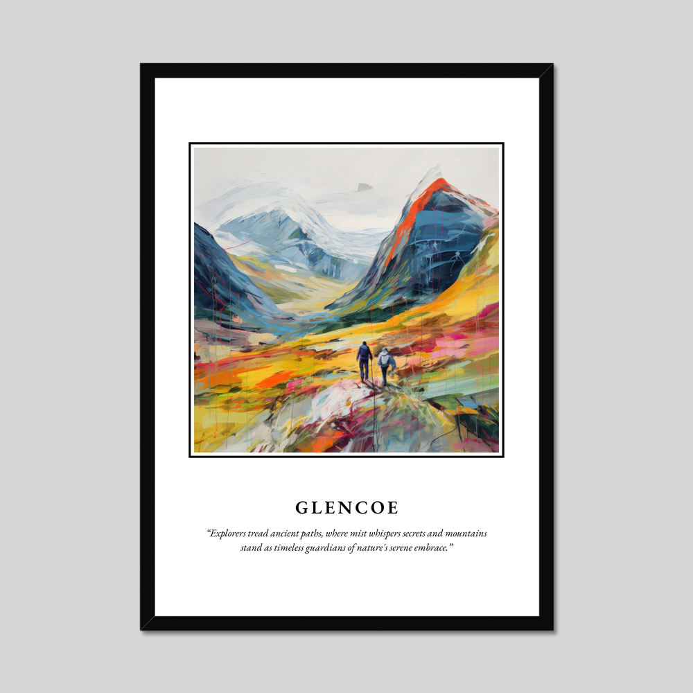 Poster in a black frame