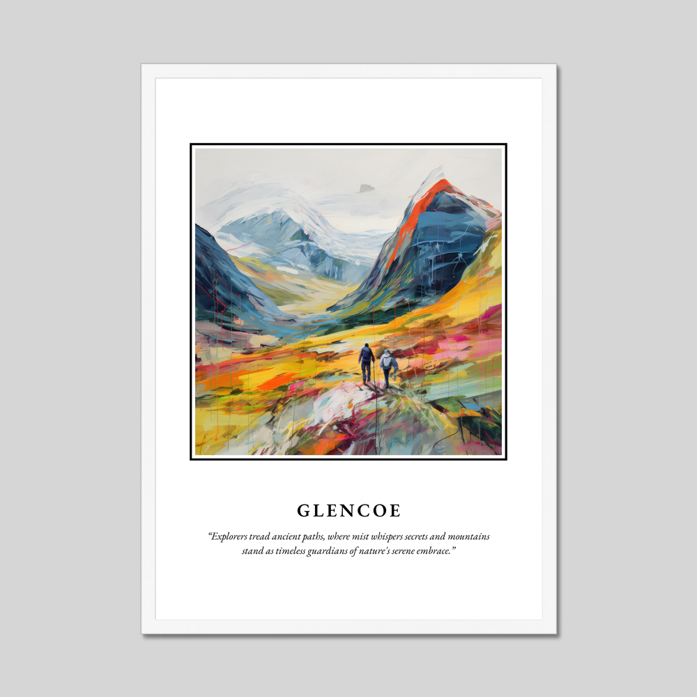 Poster in a white frame