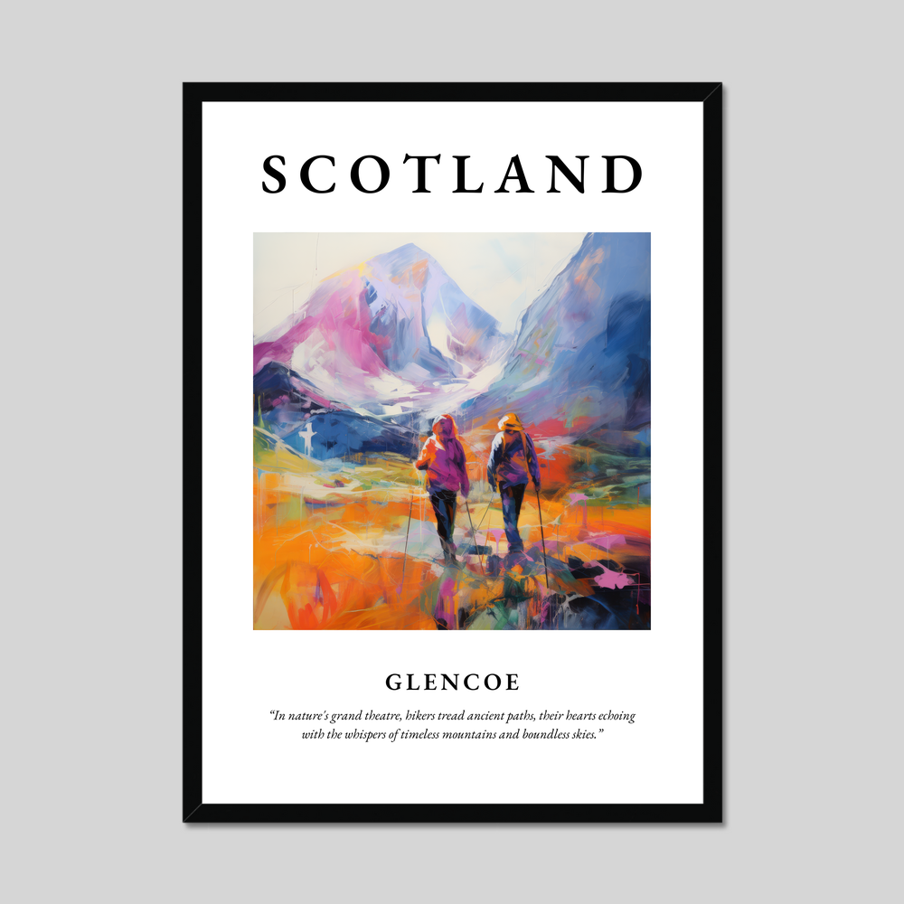 Poster of Glencoe, Scotland.
