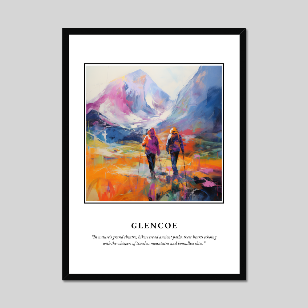 Poster in a black frame