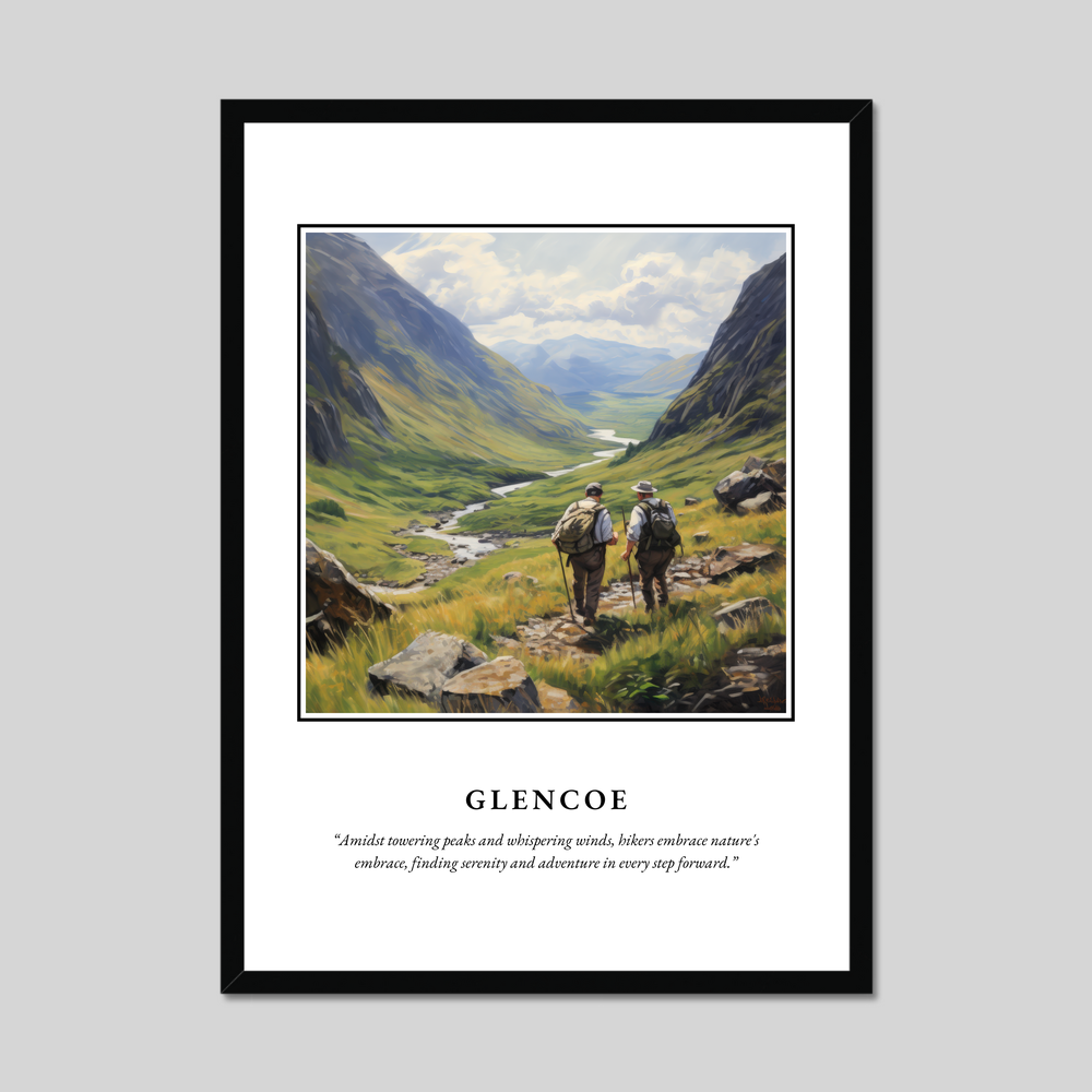 Poster in a black frame