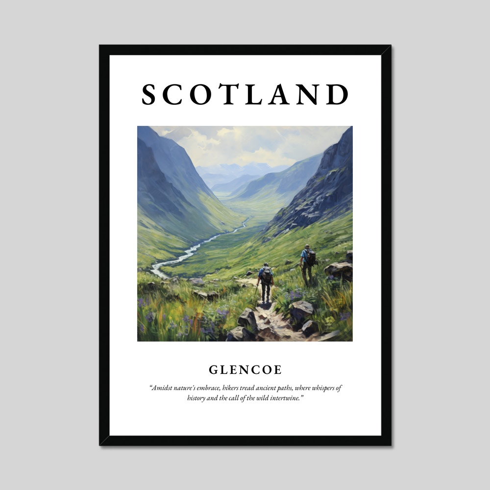 Poster of Glencoe, Scotland.